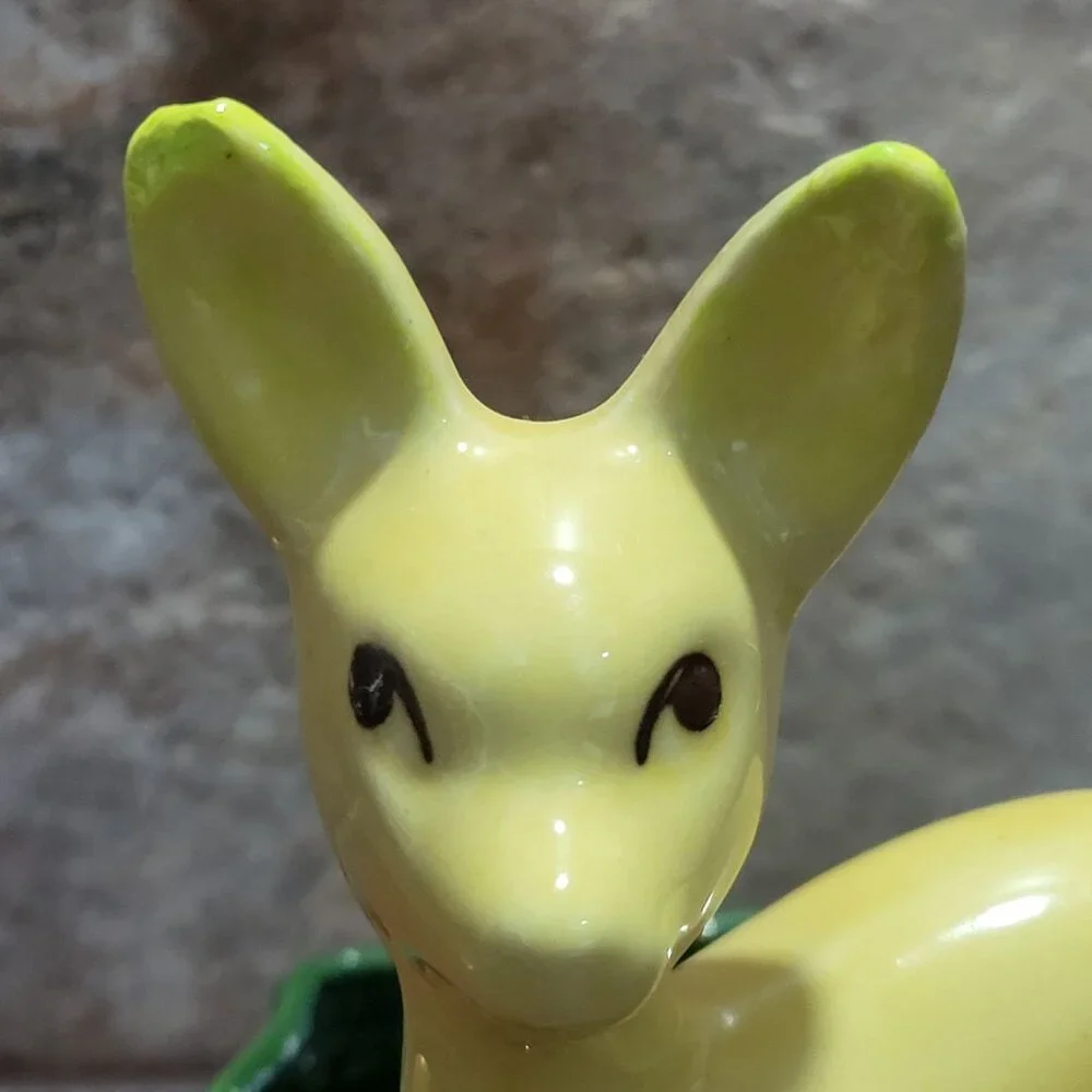 Vintage Shawnee USA Shiny Glaze Deer Fawn Ceramic Planter Vase